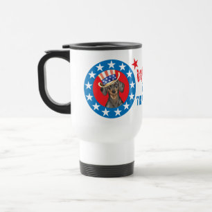 Mug De Voyage Vote pour le teckel