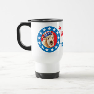 Mug De Voyage Vote pour Wheaten Terrier