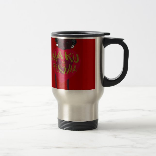 Mug De Voyage Vous aimez Nakupenda Kenya Swahili Art. (Droit)