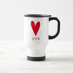 Mug De Voyage Vous aimez   Red Heart Valentine's Day