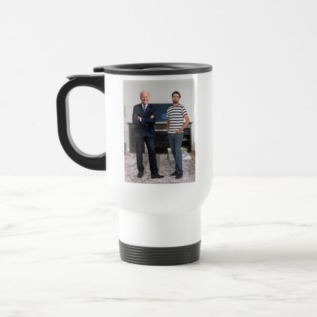 Mug De Voyage Vous avez rencontré le président Joe Biden | Ajout (Gauche)