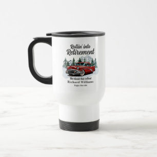 Mug De Voyage Voyage à la retraite Thème Voiture Rétro Classique