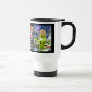 Mug De Voyage Voyage blanc d'astrologie de tranchant de Vierge