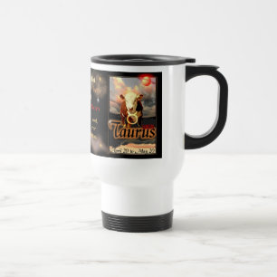 Mug De Voyage Voyage blanc de zodiaque de Taureau