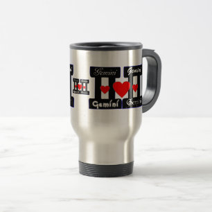 Mug De Voyage Voyage / Commuter ♊  J'aime Gemini-Best Zodiac