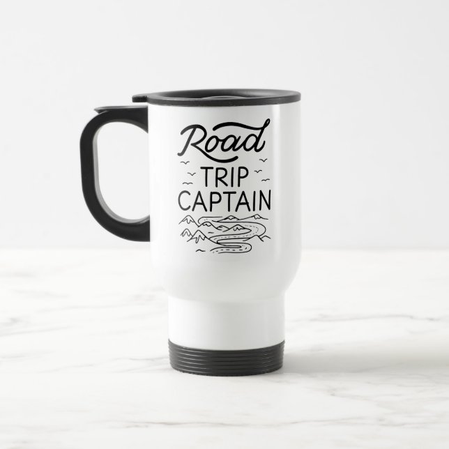 Mug De Voyage Voyage sur route Capitaine I (Gauche)