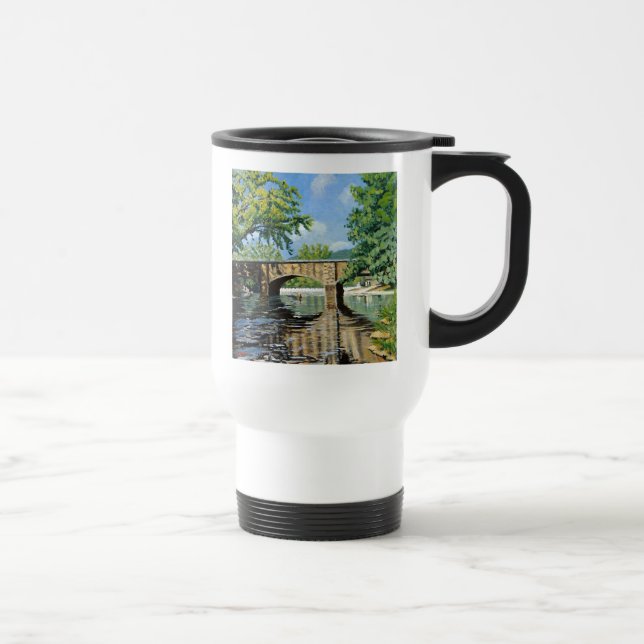 Mug De Voyage Vue pittoresque du Missouri Trout Stream Fishing (Droite)