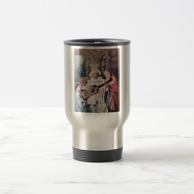 Mug De Voyage Watteau, art de Jean-Antoine (Centre)