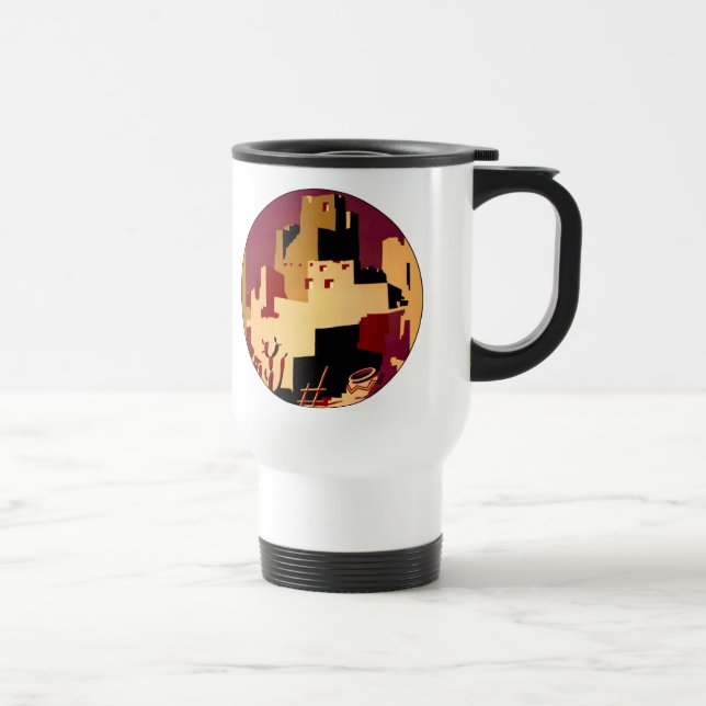 Mug De Voyage Western Southwest Pueblo WPA National (Droite)