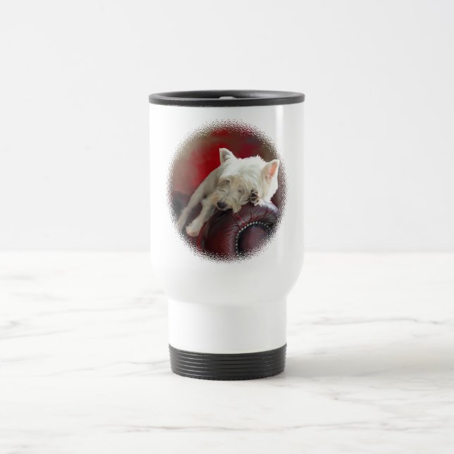 Mug De Voyage Westie au repos (Centre)