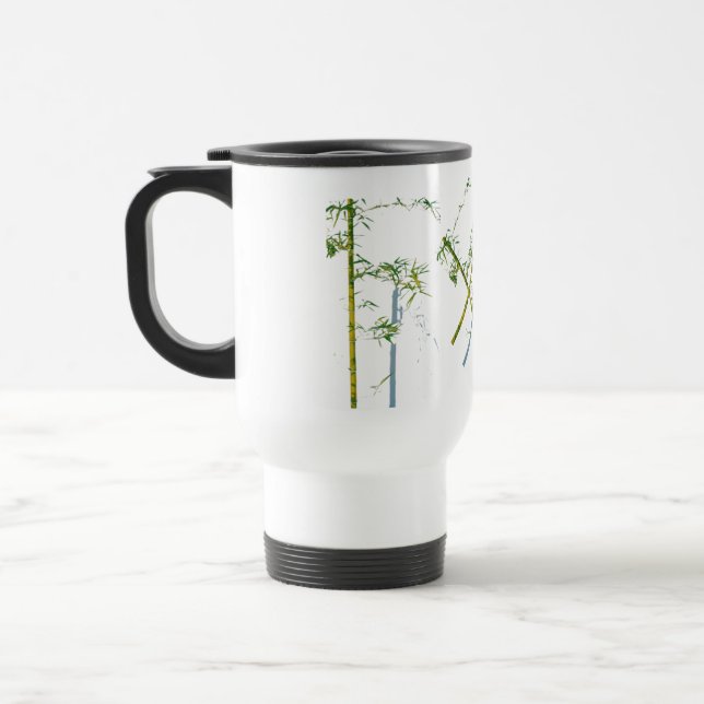 Mug De Voyage Whispers of Bamboo, Fractured Growth, Silent Stems (Gauche)