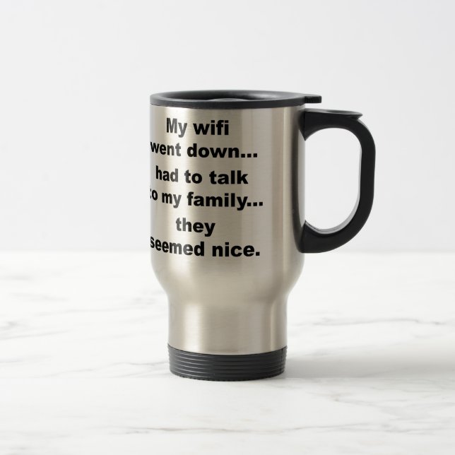 MUG DE VOYAGE WIFI DOWN ! (Droit)