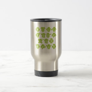 Mug De Voyage Will Code For Gear (Développeur Logiciel Bugdroid)