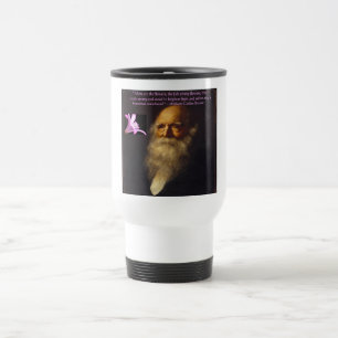 Mug De Voyage William Cullen Bryant Poème Flower