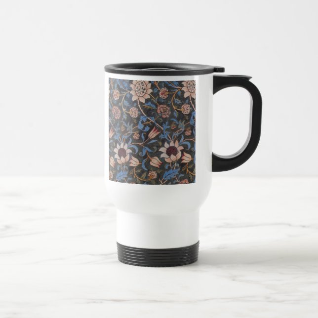 Mug De Voyage William Morris Evenlode Textile Floral Art (Droite)