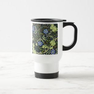 Mug De Voyage William Morris Fleur d'antiquité aux algues marine