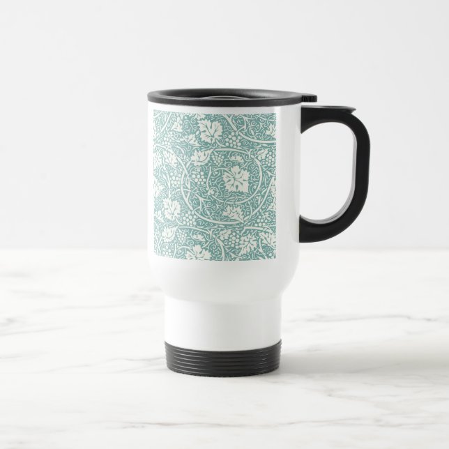 Mug De Voyage William Morris Grape Motif Turquoise Turquoise (Droite)
