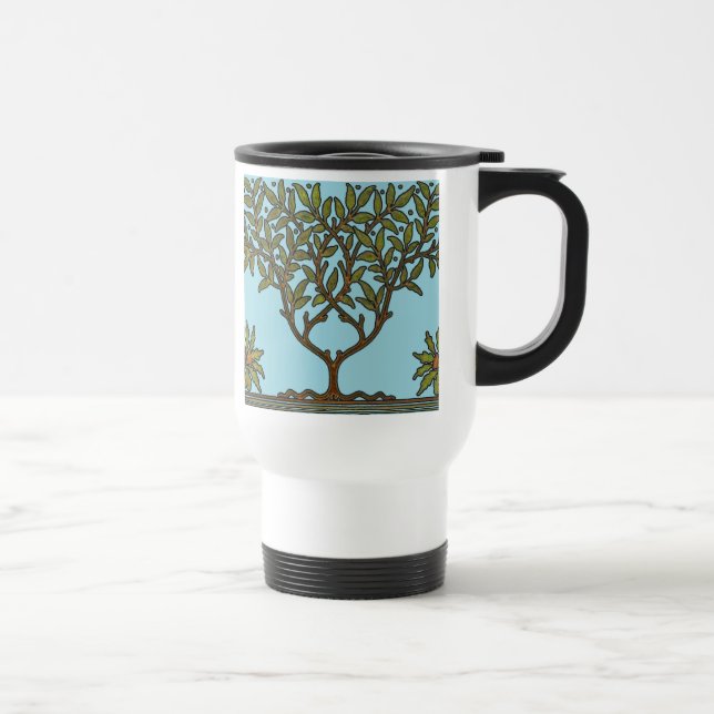 Mug De Voyage William Morris Tree Frieze Fond d'écran floral (Droite)