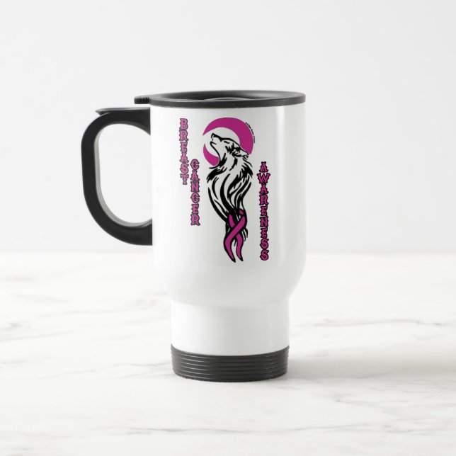 Mug De Voyage Wolf/Lune...Cancer du sein (Gauche)
