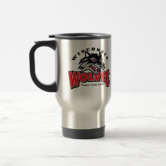 Mug De Voyage wolfs le logo sur l'acier inoxydable