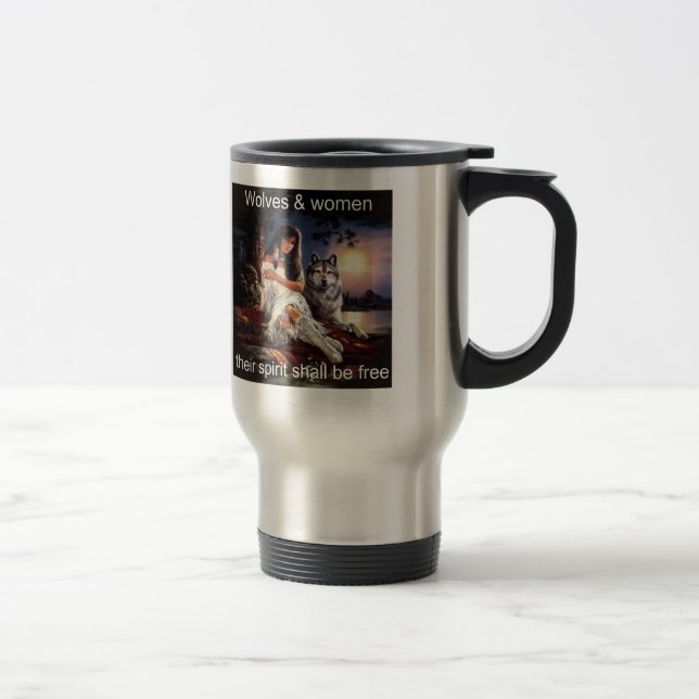 Mug De Voyage wolveswomenspirit (Droit)