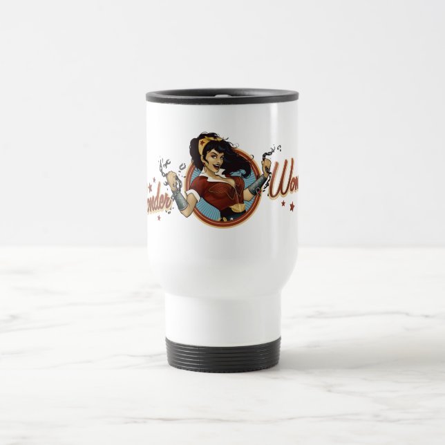 Mug De Voyage Wonder Woman Bombshell Name Graphic (Centre)