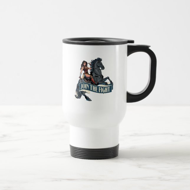 Mug De Voyage Wonder Woman on Horse Comic Art (Droite)