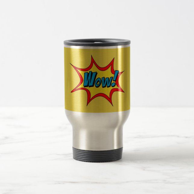 Mug De Voyage Wow bulle de mots Superhero (Centre)