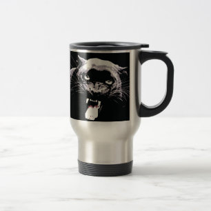 Mug De Voyage Yeux Jaguar noirs et blancs