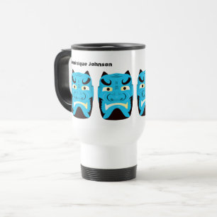 Mug De Voyage Yokai Oni personnalisé (démon japonais)