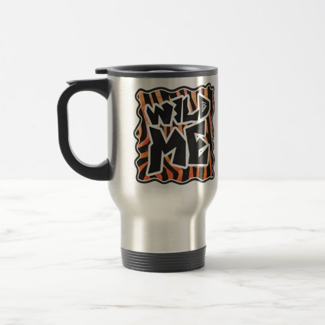 Mug De Voyage Zèbre de Black et Orange Wild Me (Gauche)