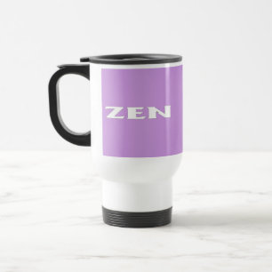 Mug De Voyage Zen blanc lilas bouge de voyage