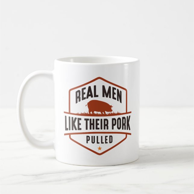 Mug De vrais Hommes Comme Leur Porc Pullé (Gauche)