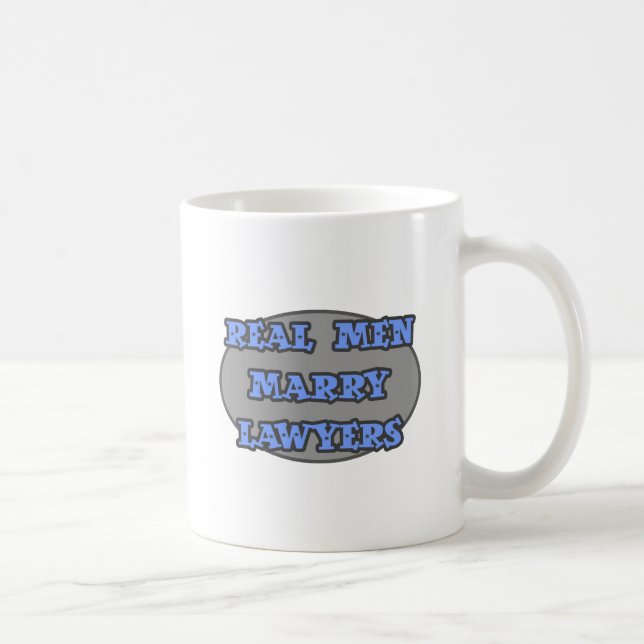 Mug De vrais hommes épousent des avocats (Droite)