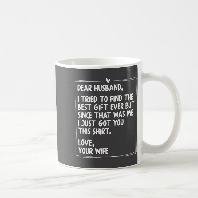 Mug Dear Husband Matching Couples Style For Him And He (Droite)
