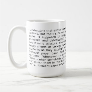 Mug Débat Pierre Feuille Ciseaux FunnyMug