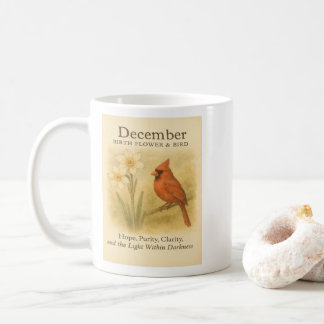Mug December Birthday Christian Cardinal Bible Verse 