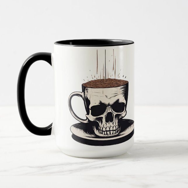 Mug Décès avant décaf (Gauche)