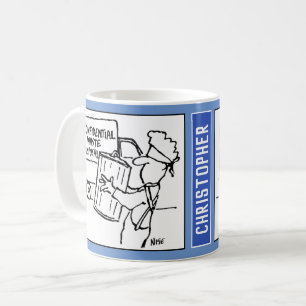 Mug Déchets Confidentiels Dessin d'élimination.