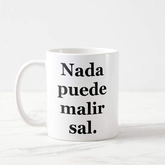 Mug Declaración de optimismo forzado (Gauche)