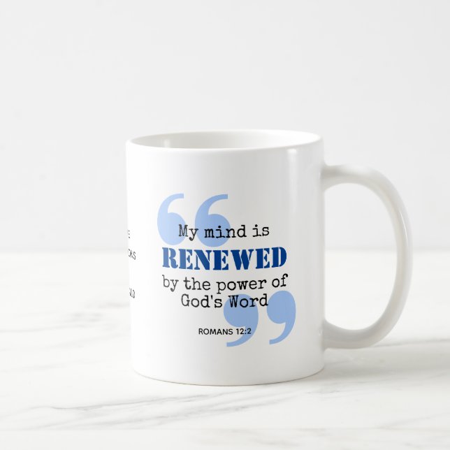 Mug Déclaration chrétienne d'esprit renouvelé (Droite)