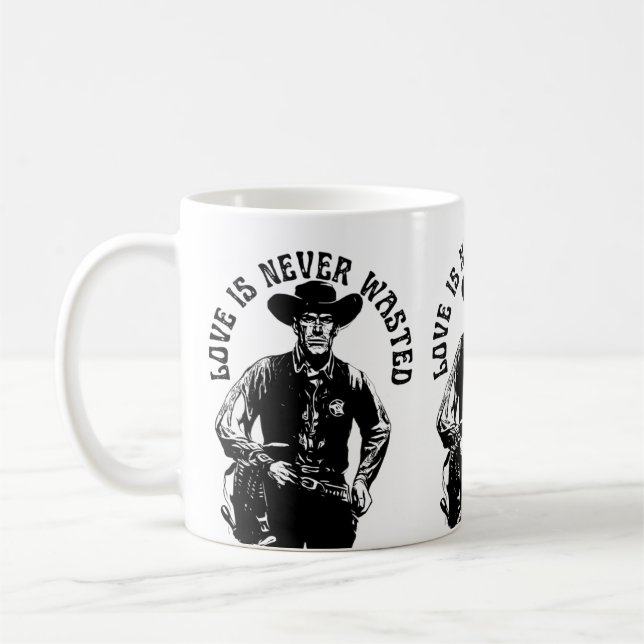 Mug Déclaration d'amour de cow-boy audacieuse (Gauche)