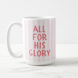 Mug Déclaration de foi chrétienne en écriture audacieu