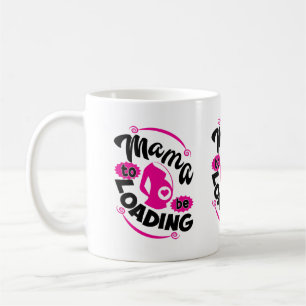 Mug Déclaration de grossesse en art typographique Cute