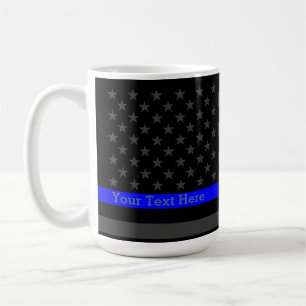 Mug Déclaration grise mince personnalisée de drapeau
