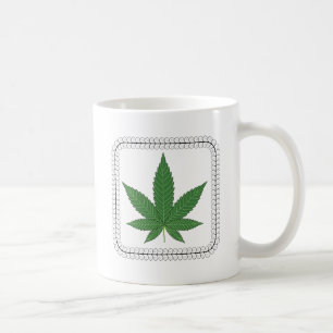 Mug Déclin de l'arbre de la feuille de mauvaises herbe