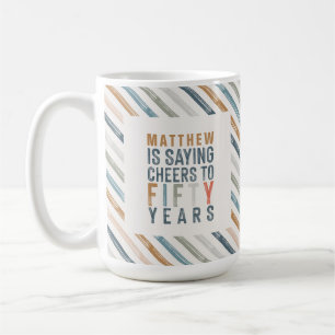 Mug déco de la fête du 50e anniversaire