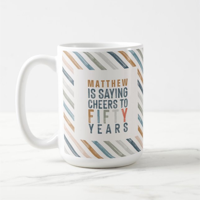 Mug déco de la fête du 50e anniversaire (Gauche)