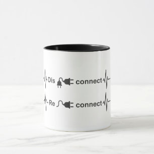 Mug Déconnexion amusante pour reconnecter le rythme ca