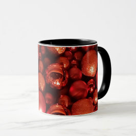 Mug Décor de Noël Baubles rouges